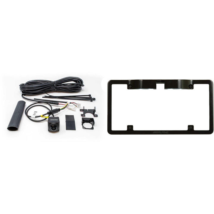 Alpine KTX-C10LP License Plate Frame with HCE-C2600FD Multi-View Front HDR Camera System