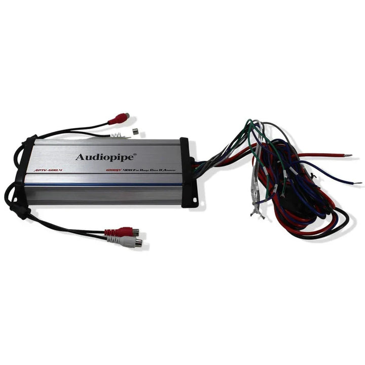 Audiopipe APTV1000.4 1200W 4-Channel Marine Waterproof Amplifier
