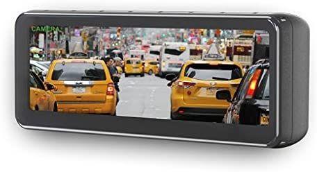 BOYO VTM73FL - Frameless Replacement Rear-View Mirror with 7.3" TFT-LCD Backup Camera Monitor 4 Camera Inputs