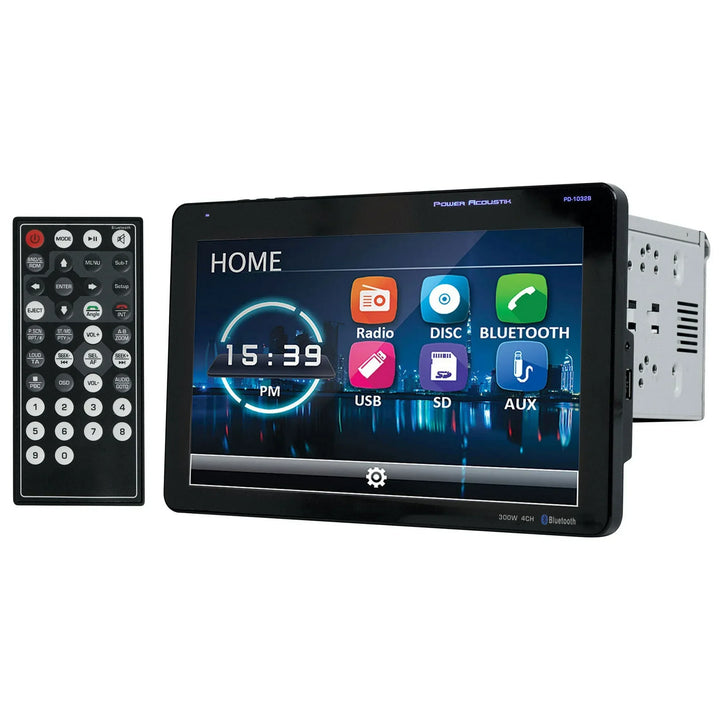 Power Acoustik PD-1032B 10.3" Car Monitor DVD Receiver w/Bluetooth/USB+Camera