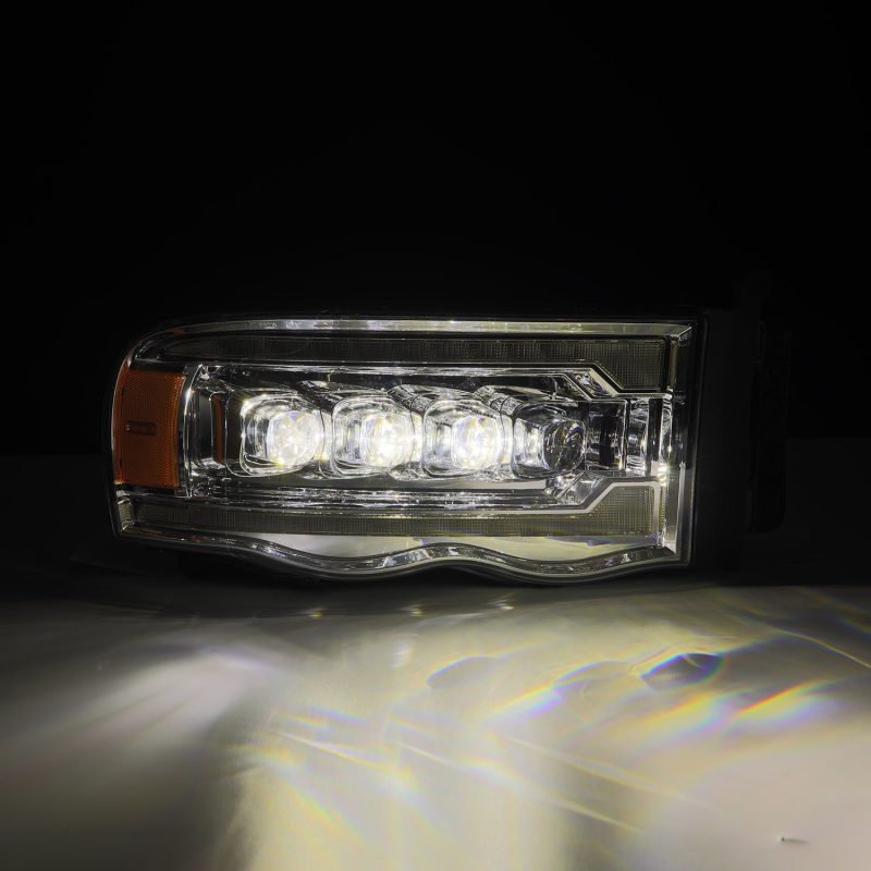 AlphaRex 02-05 Dodge Ram NOVA-Series LED Projector Headlights Chrome