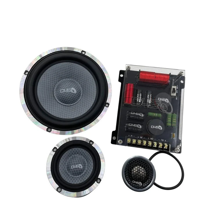 Down4Sound JFX653S 6.5" 300W RMS 3-Way Component Speakers (Pair)
