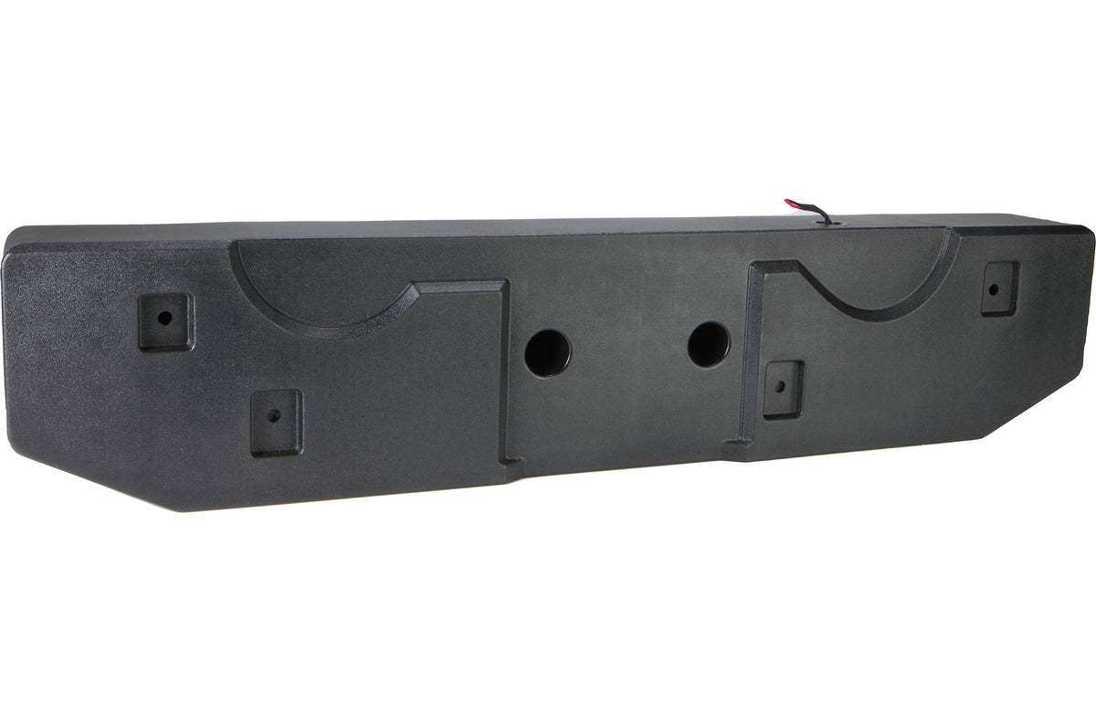 MB Quart MBQJT-SUBA-1 Custom underseat enclosure with two 8" subs and amplifier — fits select Jeep Gladiator vehicles