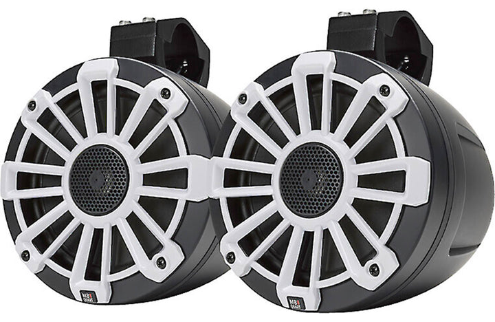 MB Quart NPT1-116 Nautic Series 6-1/2" marine/off-road tower speakers with 3 sets of speaker grilles