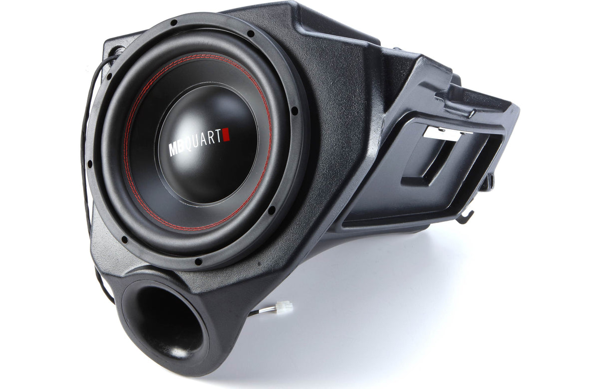 MB Quart MBQR-STG3-2 Stage 3 audio system with receiver, 8" speakers, 2-channel amp, 10" subwoofer, and mono amp — fits selec
