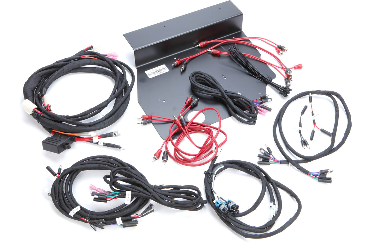 MB Quart MBQX-STG5-1 Stage 5 audio system with receiver, four 6-1/2" speakers, 4-channel amp, 10" subwoofer, and mono amp — f