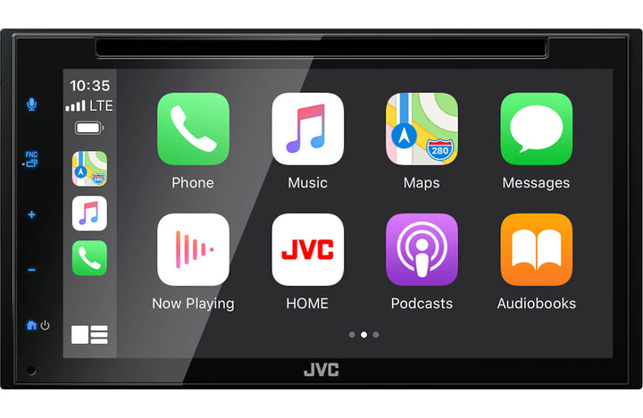 JVC KW-V66BT 6.8″ DVD Receiver w/ CarPlay, Auto, BT, USB, & Aux