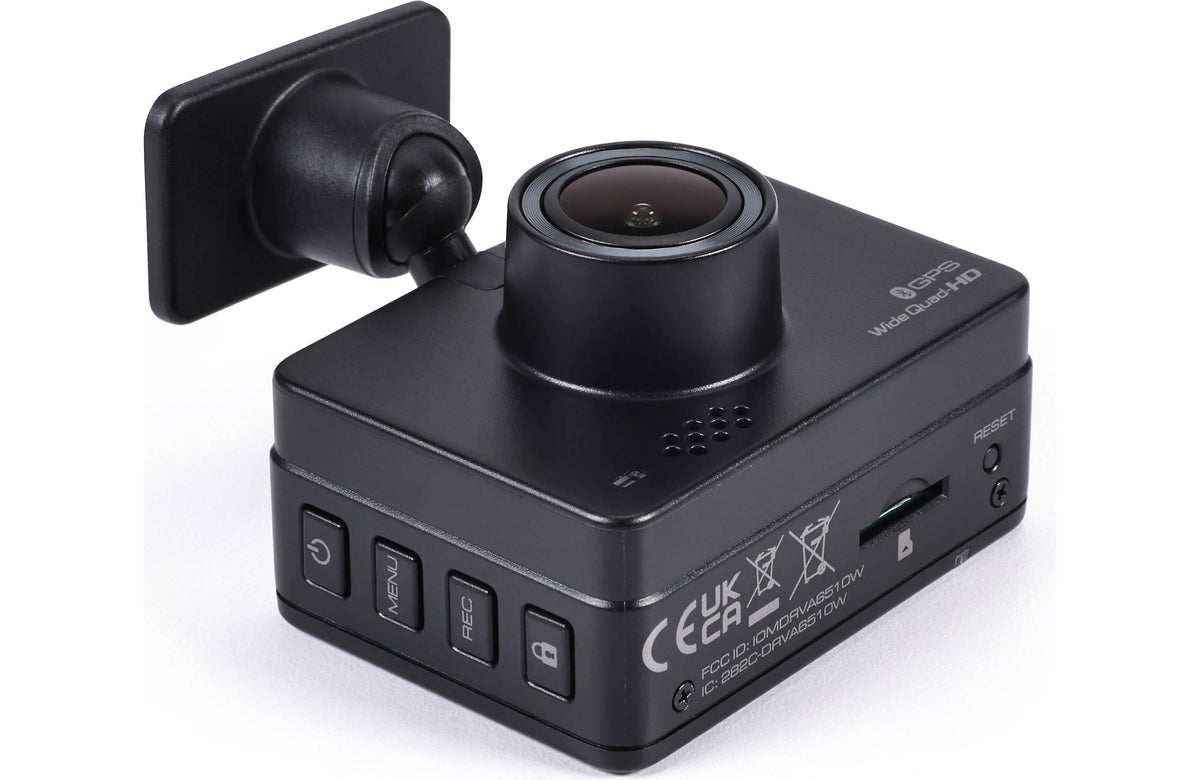 Kenwood DRV-A310W HD dash cam with 2" display, GPS, and Wi-Fi