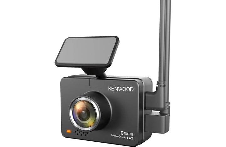 Kenwood DRV-A510WDP HD dash cam with 2" display, Wi-Fi, GPS, and included rear-view cam