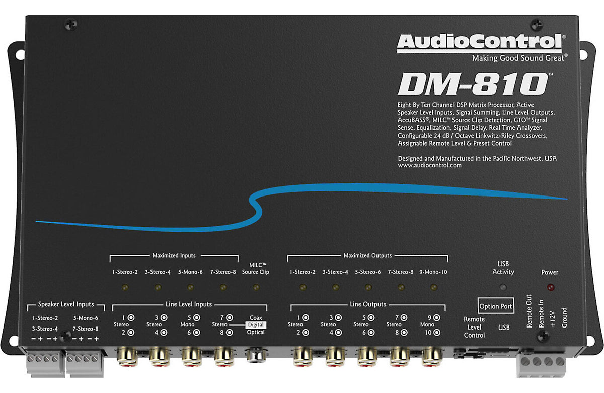 AudioControl DM-810 | 8x10 Channel DSP Matrix Processor