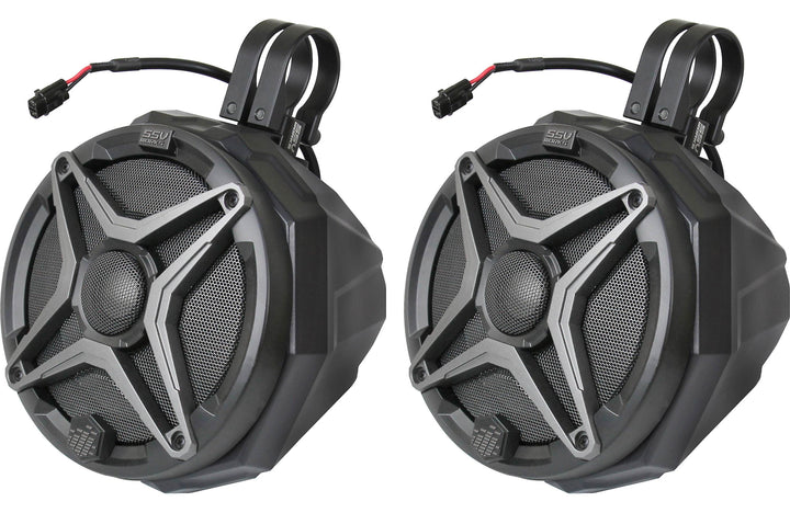 SSV Works US2-C65/185A Cage-mount speaker pods with SSV Works 6-1/2" speakers (1.85" clamps)