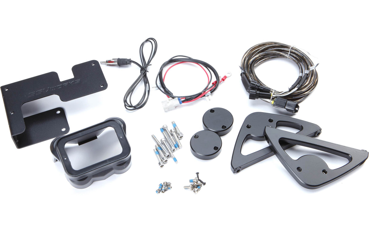 SSV Works F3-2A Audio upgrade kit for the Can Am Spyder F3: contains MRB3 receiver, SSV Works 6-3/4" speakers, and mounting k