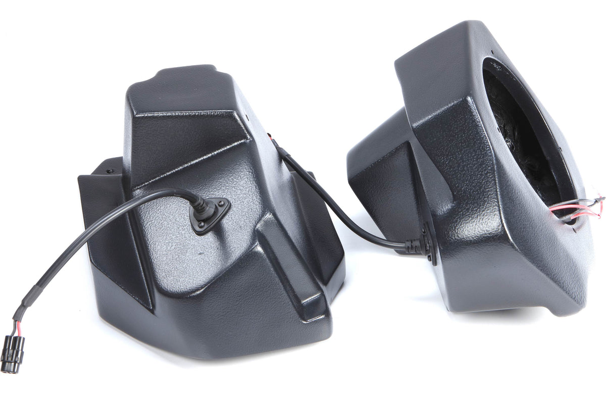 SSV Works RG4-F65U Custom-fit unloaded 6-1/2" speaker pods — fit in upper footwells of 2018-up Polaris Ranger XP1000