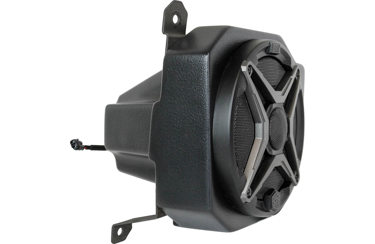 SSV Works RG4-F65U Custom-fit unloaded 6-1/2" speaker pods — fit in upper footwells of 2018-up Polaris Ranger XP1000