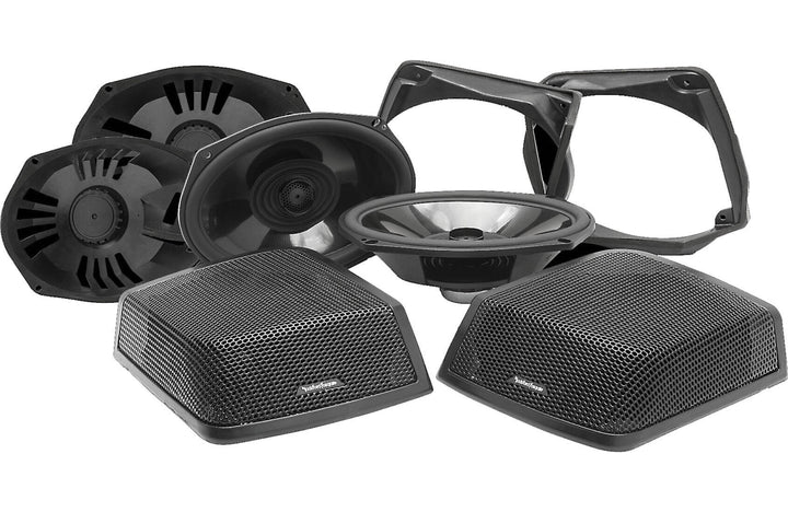 Rockford Fosgate TMS69BL9813 Power Series 6"x9" 2-way speakers for 1998-2013 Harley-Davidson motorcycles with hardshell bags