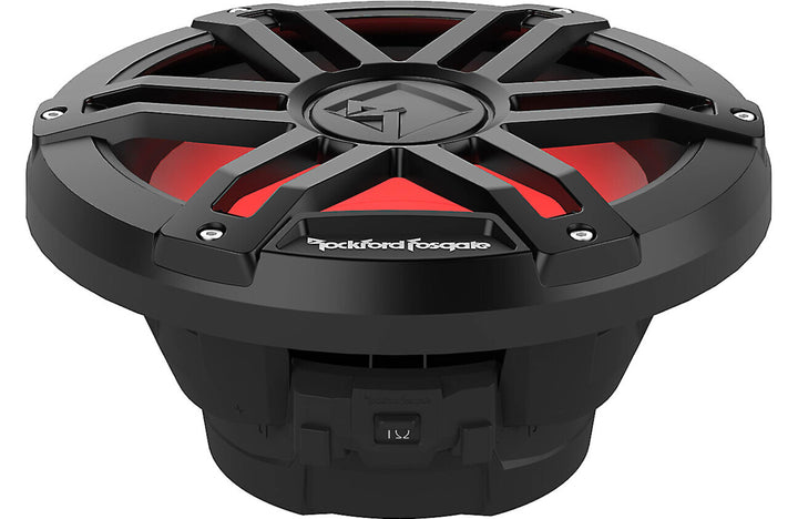 Rockford Fosgate M1D2-10B M1 Series 10" marine subwoofer with dual 2-ohm voice coils and RGB LED lighting (Black)