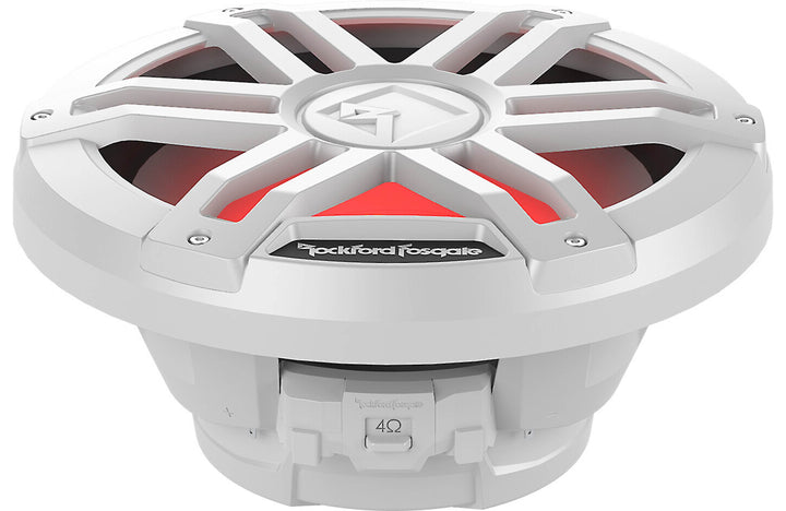 Rockford Fosgate M1D2-12 M1 Series 12" marine subwoofer with dual 2-ohm voice coils and RGB LED lighting (White)