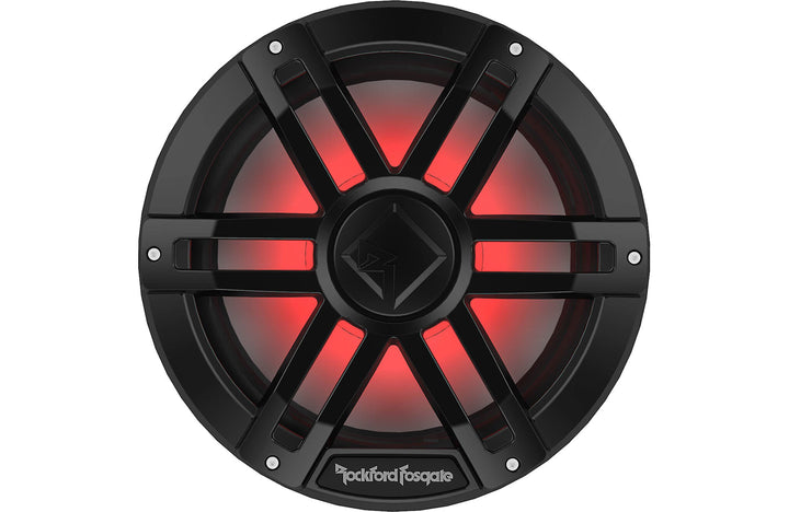 Rockford Fosgate M1D2-12B M1 Series 12" marine subwoofer with dual 2-ohm voice coils and RGB LED lighting (Black)