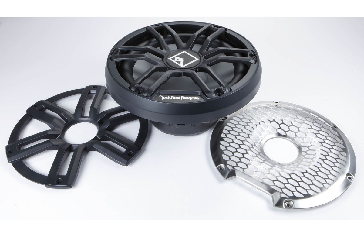 Rockford Fosgate M2D4-12IB M2 Series 12" marine subwoofer with dual 4-ohm voice coils and RGB LED lighting — optimized for fr