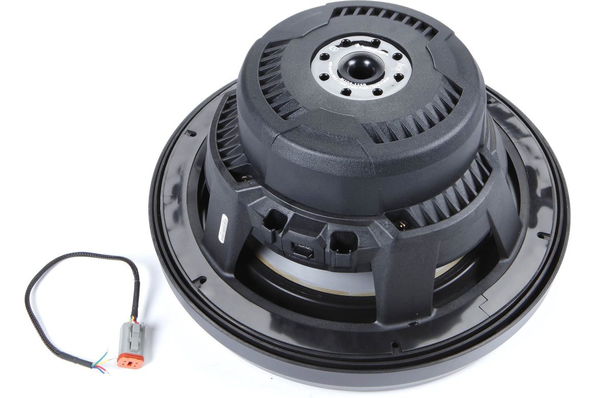 Rockford Fosgate M2D4-12SB M2 Series 12" marine subwoofer with dual 4-ohm voice coils and RGB LED lighting — for sealed enclo