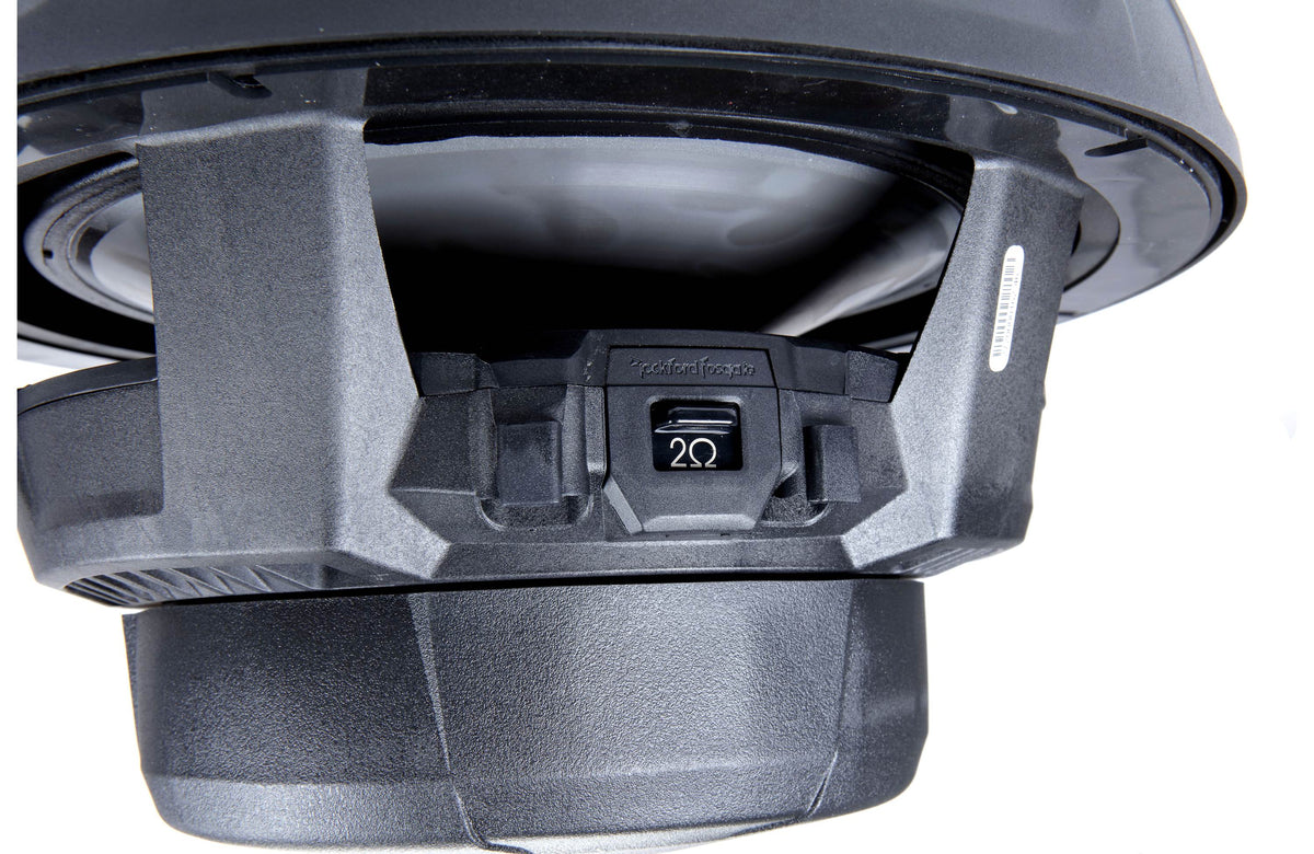 Rockford Fosgate M2D4-12SB M2 Series 12" marine subwoofer with dual 4-ohm voice coils and RGB LED lighting — for sealed enclo