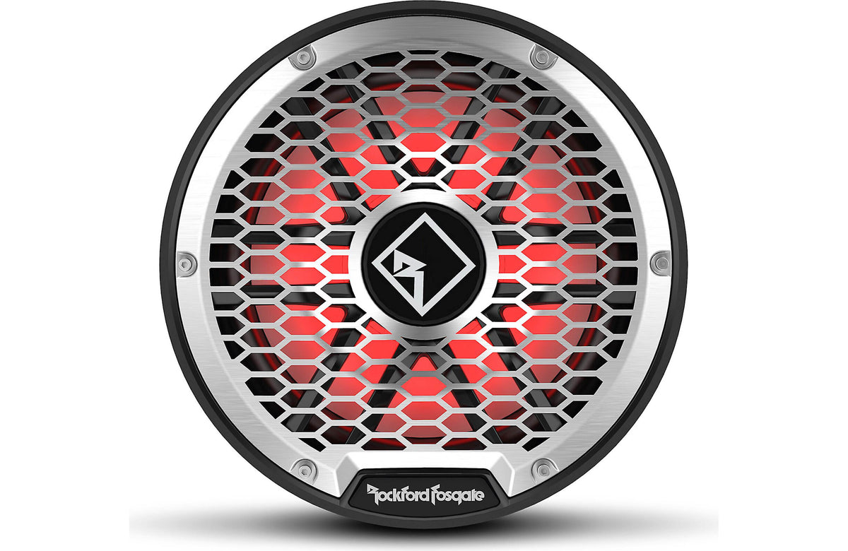 Rockford Fosgate M2D4-12SB M2 Series 12" marine subwoofer with dual 4-ohm voice coils and RGB LED lighting — for sealed enclo
