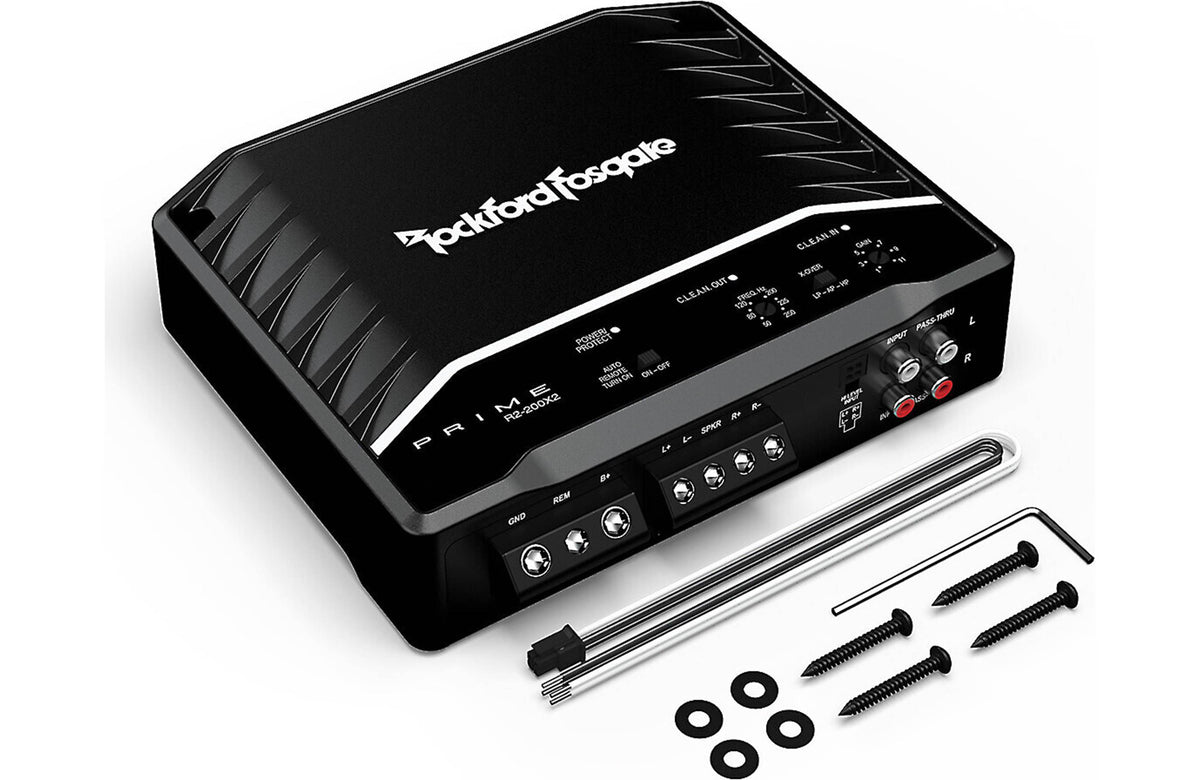 Rockford Fosgate R2-200X2 Prime Series 2-channel car amplifier — 50 watts RMS x 2