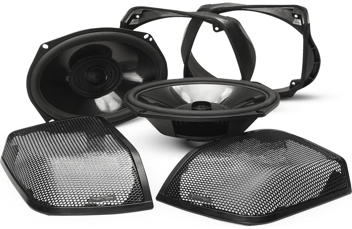 Rockford Fosgate TMS69BL14 Power Series 6"x9" full-range speaker kit for select 2014-up Harley-Davidson motorcycles