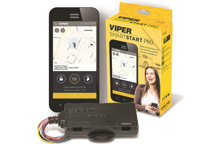 Viper VSM550 SmartStart Pro Module Connects your smartphone or smartwatch to your car's remote start system