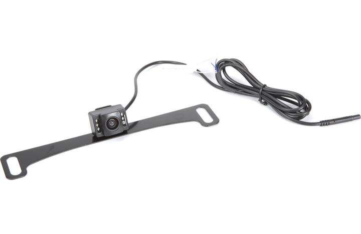 Boyo VTL17IRTJ Universal backup cam with infrared lighting and active parking lines — license-plate-mount