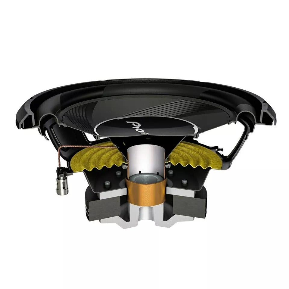 Pioneer TS-A25S4 1200 W Max 10" 4-Ohms Single Voice Coil SVC Car Audio Subwoofer
