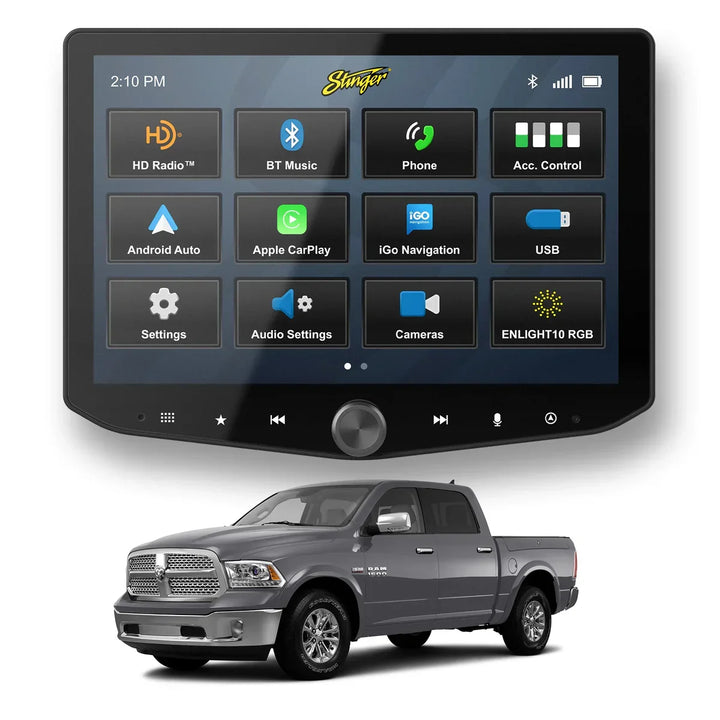 HEIGH10+ RAM (2013-2018) 10" Fully Integrated Radio Kit | Plug-&-Play