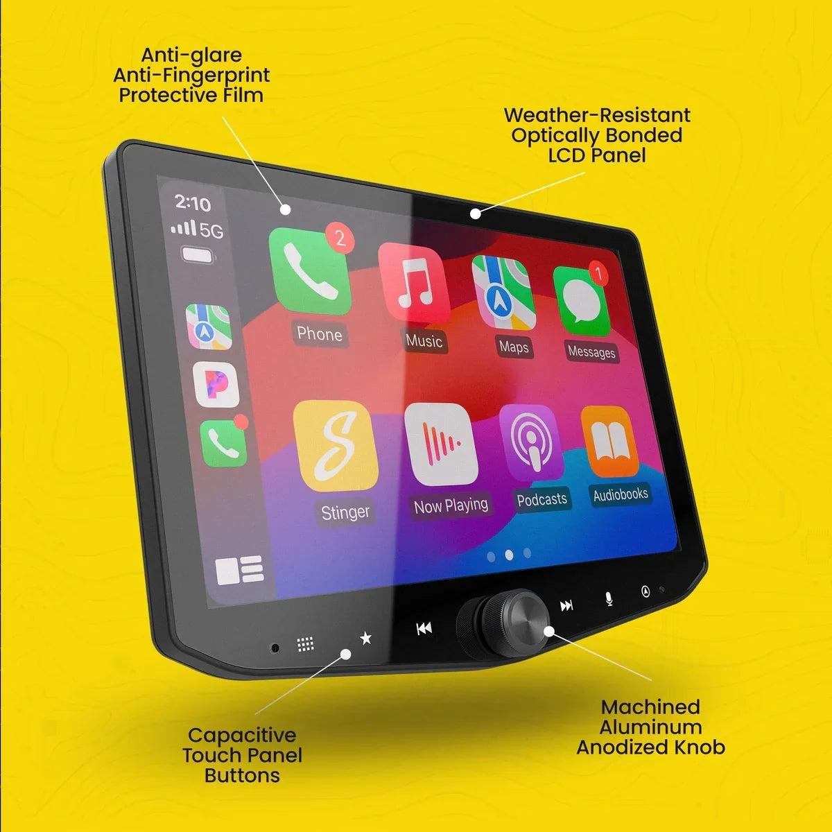 HORIZON10 Jeep Wrangler JK (2011-2018) 10" Radio Fully Integrated Kit with Backup Camera & Spare Tire Mount