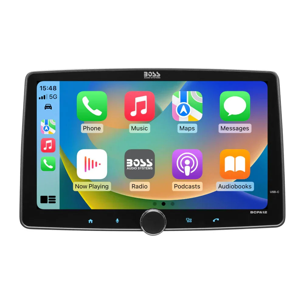 Boss BCPA10 12" Apple Carplay and Android Auto Digital multimedia receiver