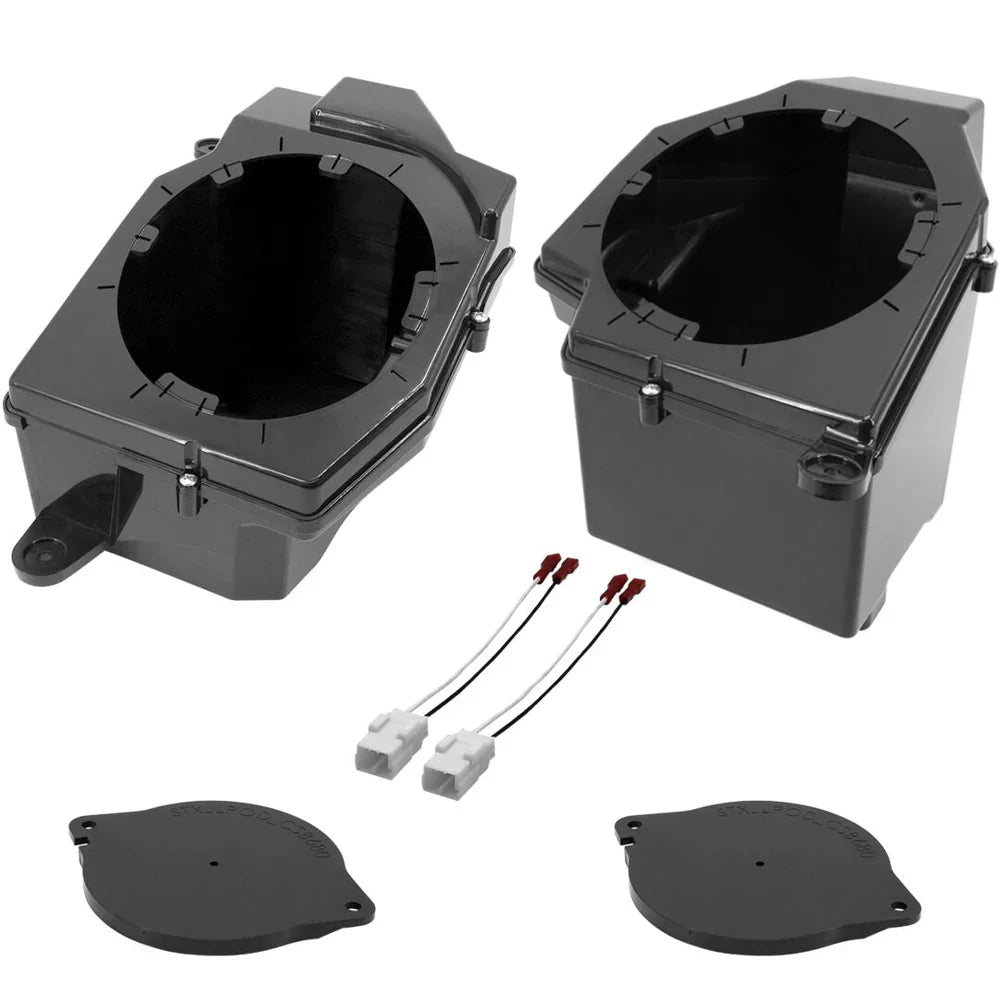 Jeep Wrangler JL (2018-2023) & Jeep Gladiator JT (2020-2023) Front 6.5" Speaker Pods with Tweeter Adaptors