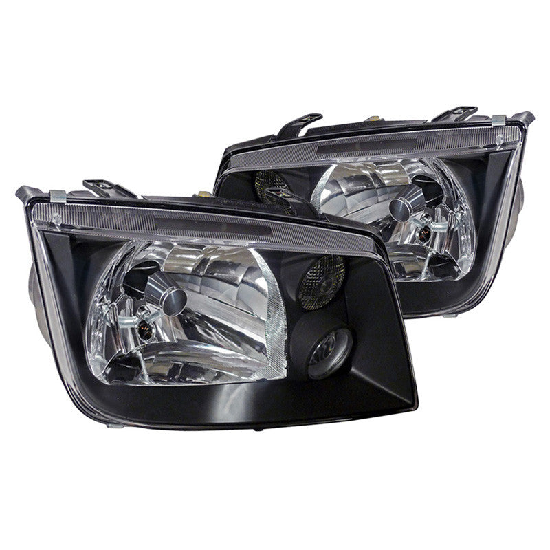 Spec-D 99-04 VW Jetta Black Headlights Smoked Lens H4 Type