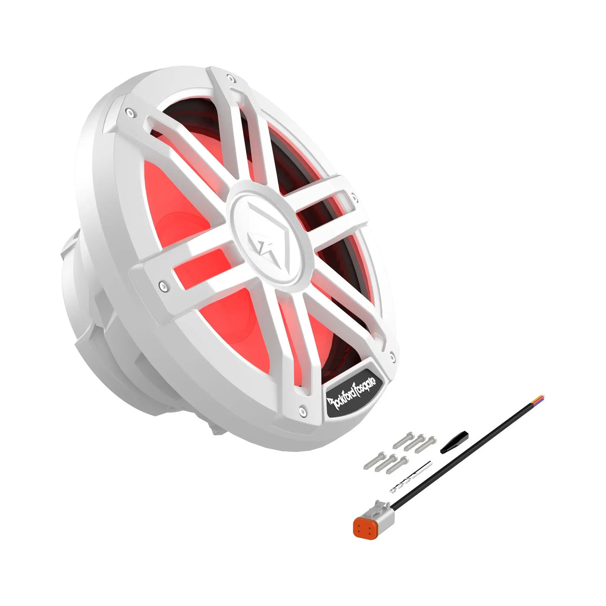 Rockford Fosgate M1D4-12 White 12" DVC 4Ω Color Optix Marine Subwoofer 300W