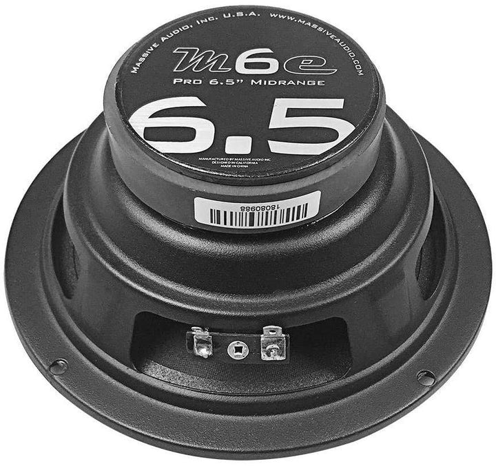 M6E - 6.5" 60 WATT 8 OHM MID-RANGE SPEAKER (HIGHER SQ FREQUENCIES) by Massive Audio®