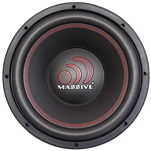 Massive Audio MMA104 MMA Series. 10 Inch, 1000 Watt, Dual 4 Ohm Car Subwoofer, 2.5 Inch Voice Coil. Sold Individually.