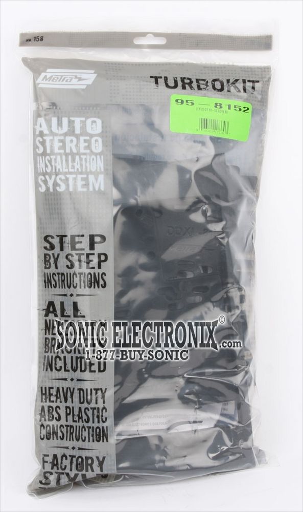 Metra 95-8152 Dash Kit Install a new Double-DIN car stereo in 1998-2005 Lexus GS400, GS300, GS430 (Matte Black)