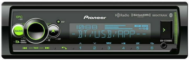 Pioneer MVH-S720BHS Single DIN Digital Media Receiver with Bluetooth, HD Radio and SiriusXM Ready