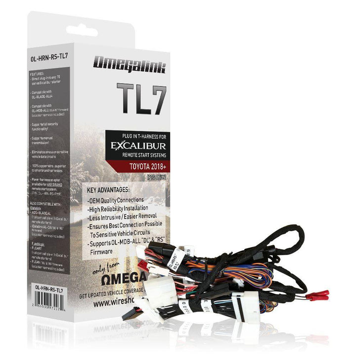 Omegalink OL-HRN-RS-TL7 T-Harness for a remote start system in select 2018-up Toyota and Lexus vehicles