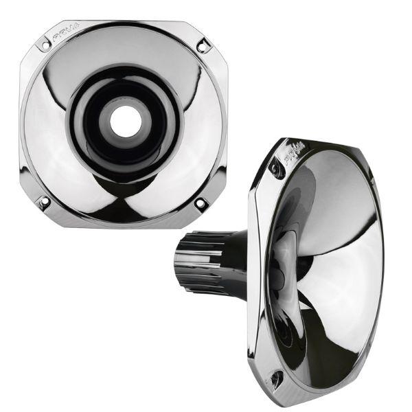 2x PRV Audio WGP14-25 Chrome-S 1" Exit Waveguide 1in. Driver Screw-on Pro Horn