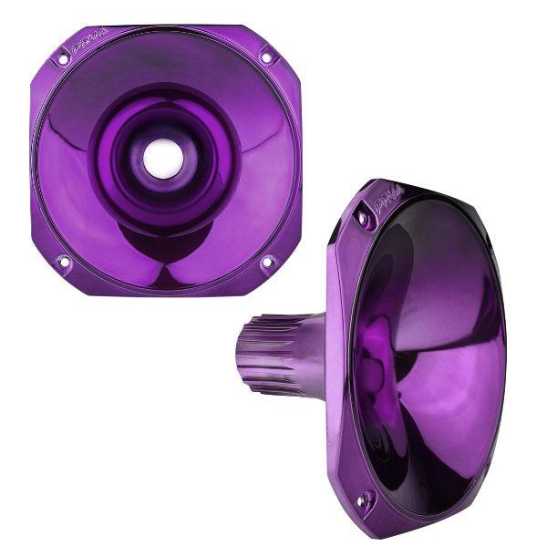 2 PRV Audio WGP14-25 PURPLE CR-S 1" Exit Waveguide 1in Driver Screw-on Car Horn
