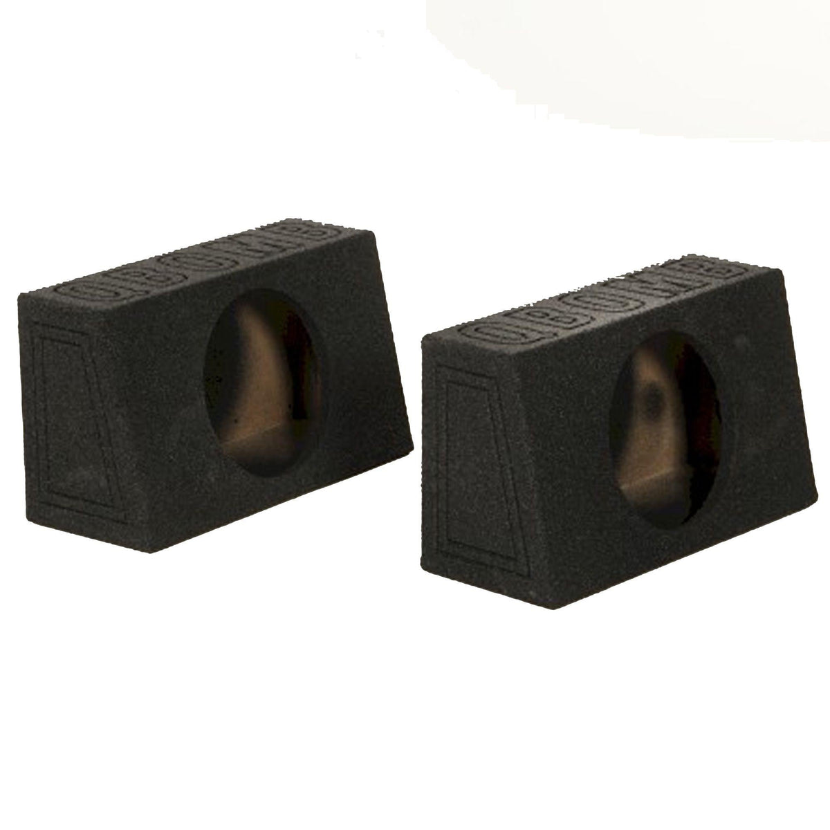 Q-Bomb Pair Single 12″ Sealed Truck Style Woofer Enclosures