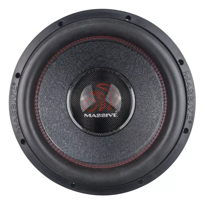 Massive Audio HIPPO H124X 4000 Watt 12" Dual 4 Ohm 3"VC MEGA Subwoofer 2000W RMS