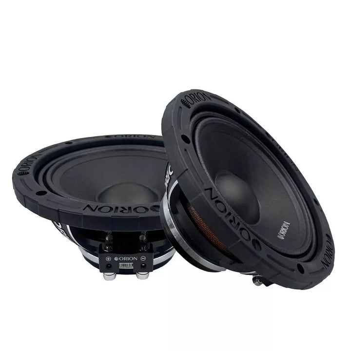 Orion HCCA64NDC 6.5" 1400W Peak 4-Ohm Neodymium Dust Cap Midrange Speakers Pair