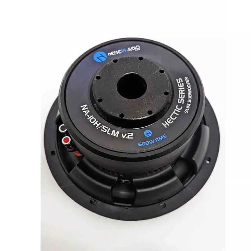 Nemesis Audio NA-10H/SLMV.2D4 10" 600W RMS Dual 4-Ohm Voice Coil Car Subwoofer