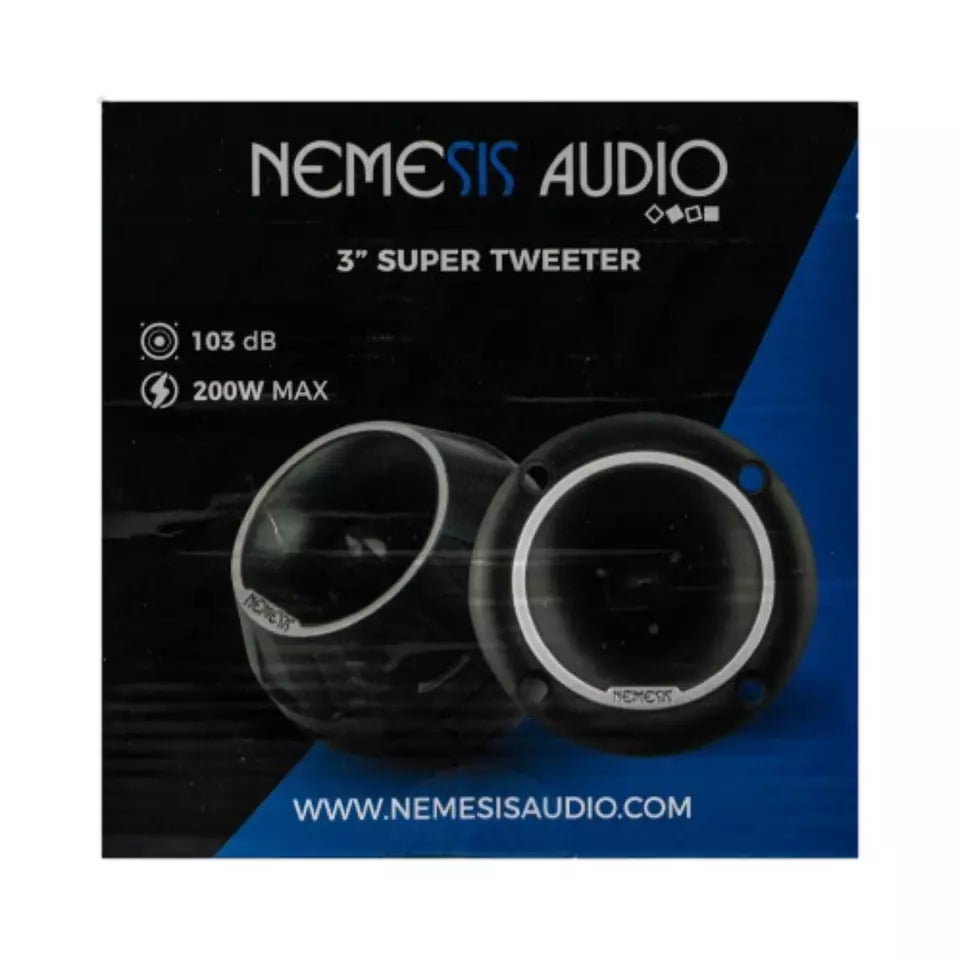 Nemesis Audio NEO-3N1 3" 200 Watts Peak 4-Ohm 1" Voice Coil Car Super Tweeter