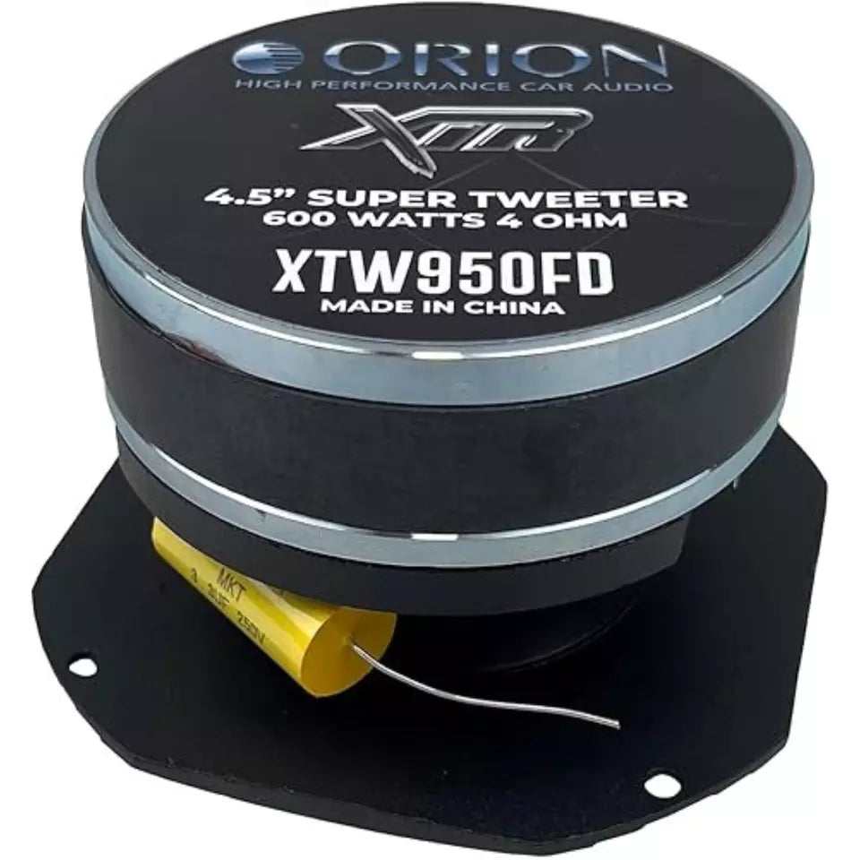 Orion XTW950FD 4.5" 600W Max 4-Ohm 1.5" Voice Coil Super Bullet Tweeter (Single)